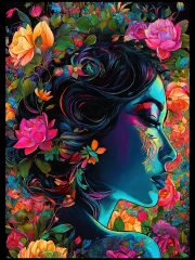 Lotus Pop-Art Girl